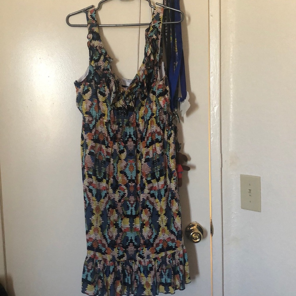 Short Ruffled Tank Dress